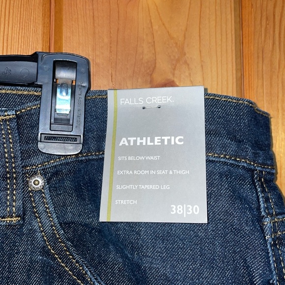 Falls creek men’s athletic stretch jean pants size 38X30 NWT pants denim pants - Picture 3 of 6